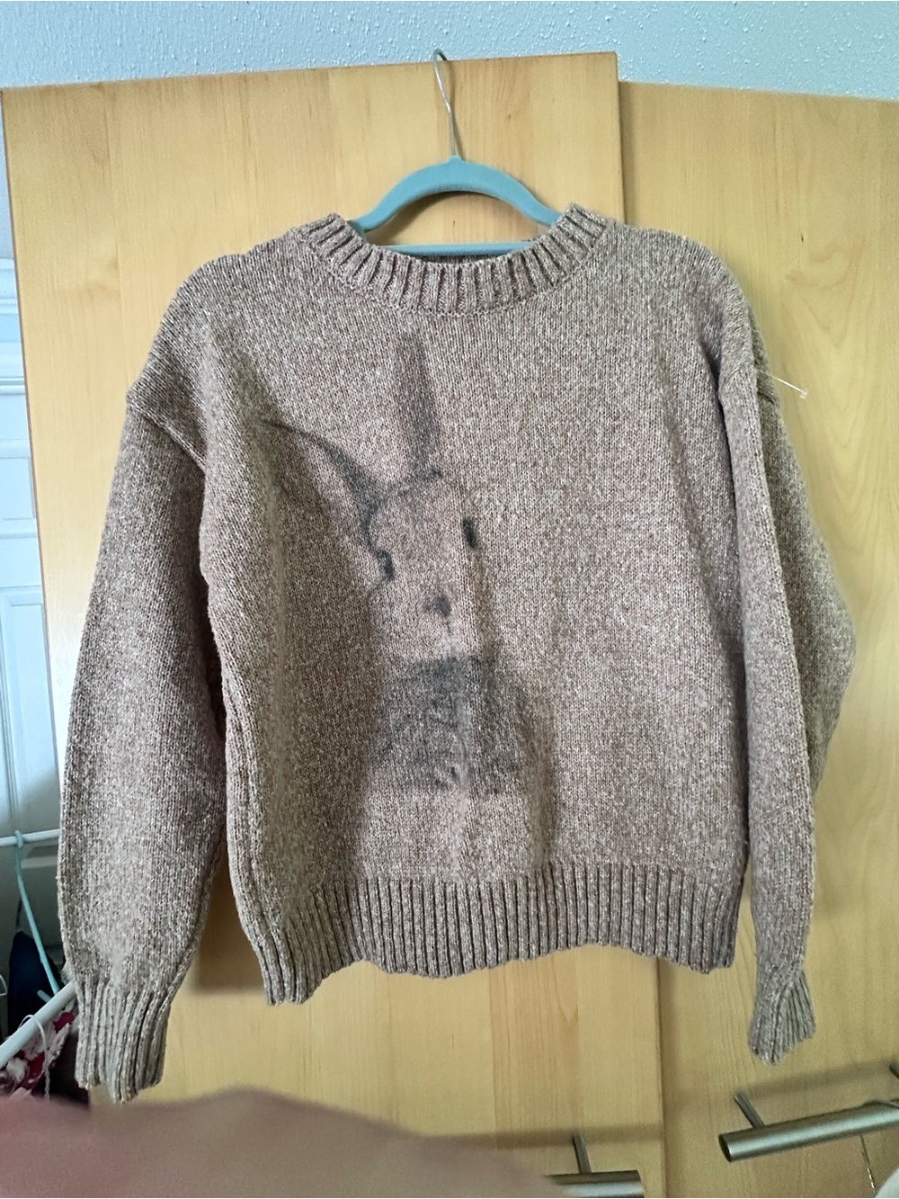 Women's rabbit print sweater